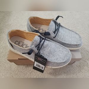 Hey Dude chambray light denim wendy shoes size 7 new